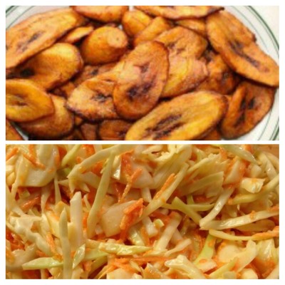 Plantain and Coleslaw